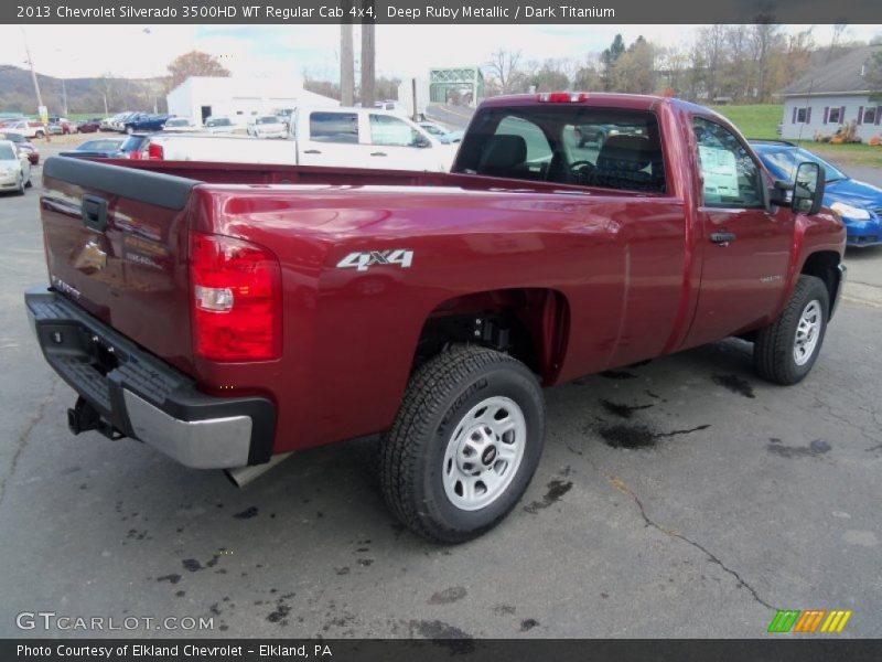 Deep Ruby Metallic / Dark Titanium 2013 Chevrolet Silverado 3500HD WT Regular Cab 4x4