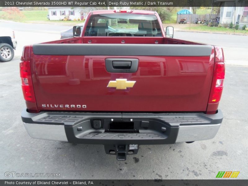 Deep Ruby Metallic / Dark Titanium 2013 Chevrolet Silverado 3500HD WT Regular Cab 4x4