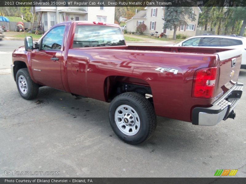 Deep Ruby Metallic / Dark Titanium 2013 Chevrolet Silverado 3500HD WT Regular Cab 4x4