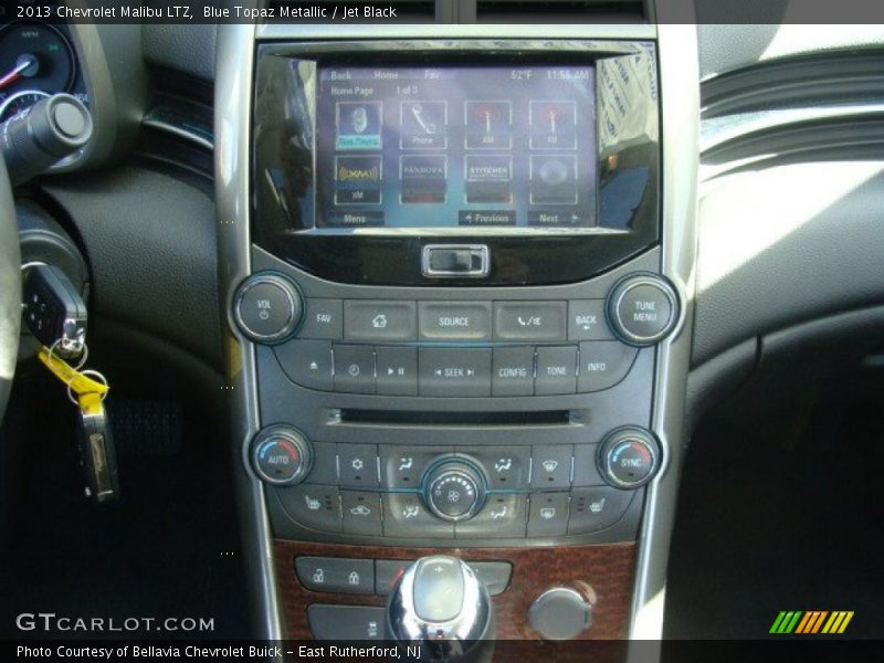 Blue Topaz Metallic / Jet Black 2013 Chevrolet Malibu LTZ