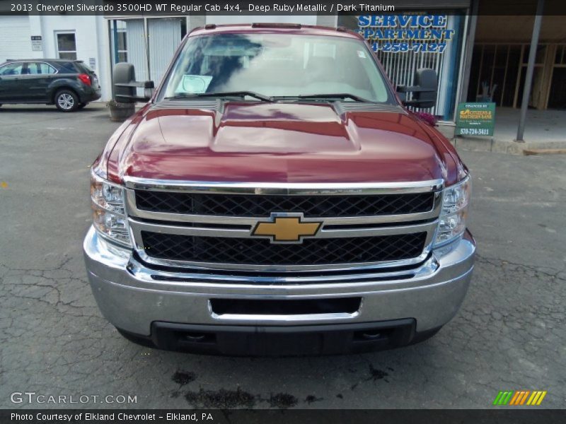 Deep Ruby Metallic / Dark Titanium 2013 Chevrolet Silverado 3500HD WT Regular Cab 4x4