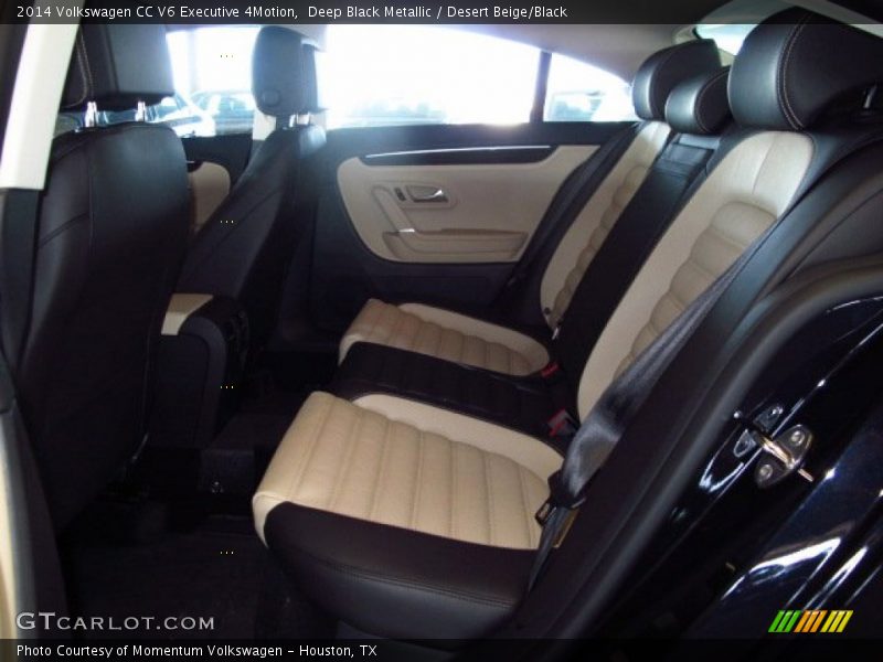 Deep Black Metallic / Desert Beige/Black 2014 Volkswagen CC V6 Executive 4Motion