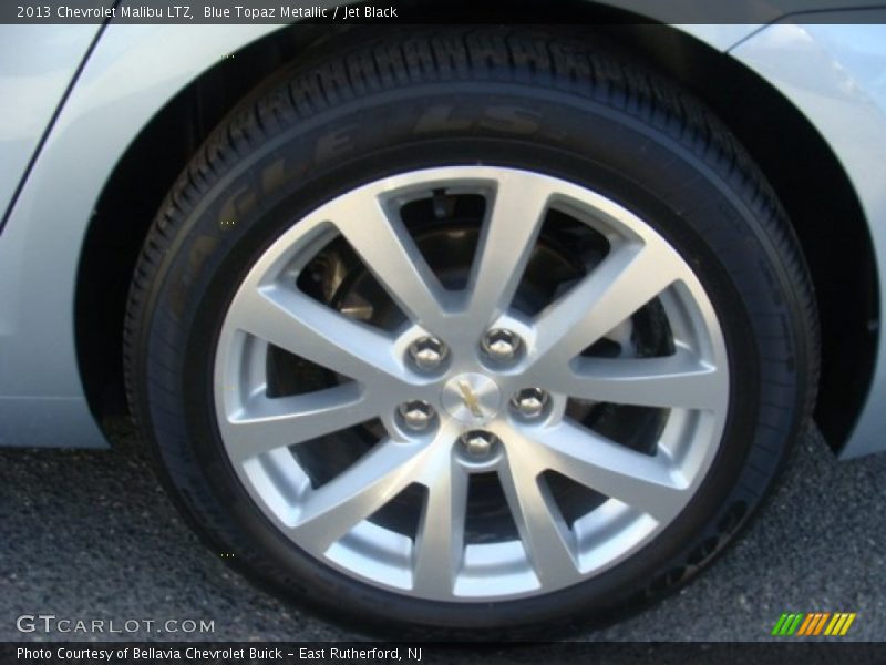 Blue Topaz Metallic / Jet Black 2013 Chevrolet Malibu LTZ