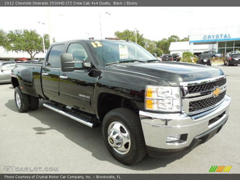 Black / Ebony 2012 Chevrolet Silverado 3500HD LTZ Crew Cab 4x4 Dually