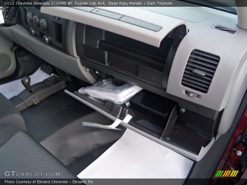 Deep Ruby Metallic / Dark Titanium 2013 Chevrolet Silverado 3500HD WT Regular Cab 4x4