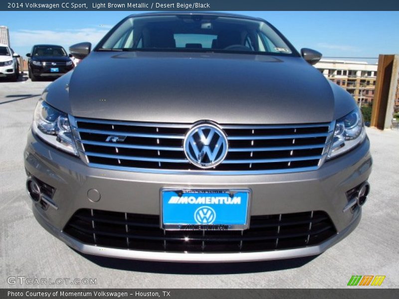 Light Brown Metallic / Desert Beige/Black 2014 Volkswagen CC Sport
