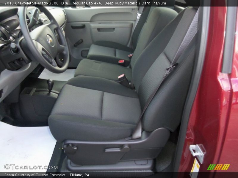 Deep Ruby Metallic / Dark Titanium 2013 Chevrolet Silverado 3500HD WT Regular Cab 4x4