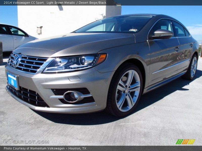 Light Brown Metallic / Desert Beige/Black 2014 Volkswagen CC Sport