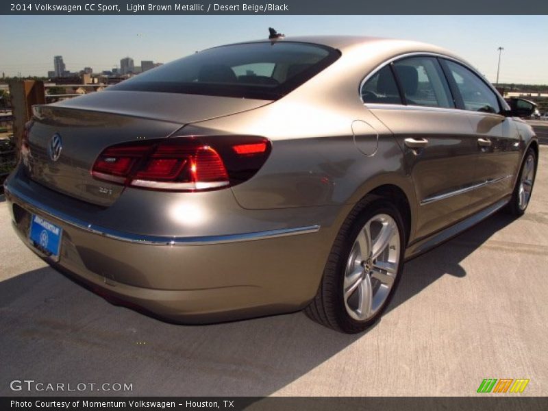 Light Brown Metallic / Desert Beige/Black 2014 Volkswagen CC Sport