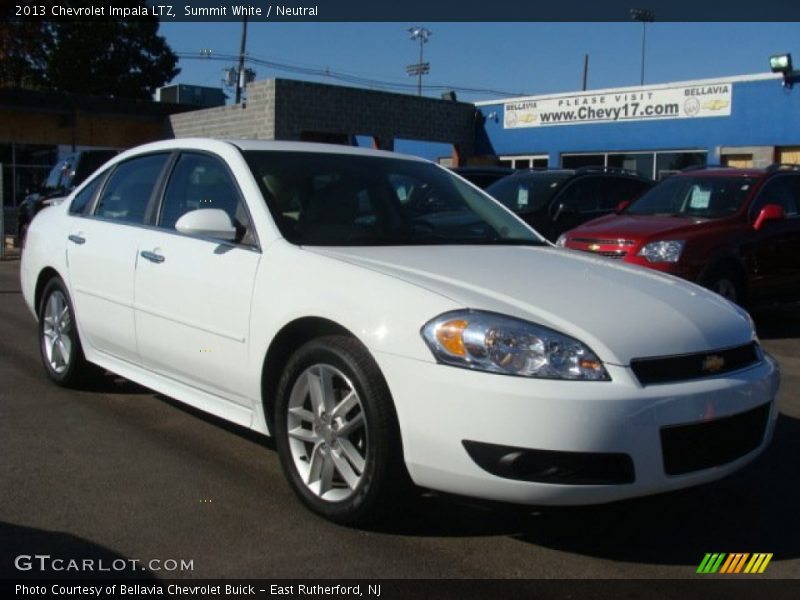 Summit White / Neutral 2013 Chevrolet Impala LTZ