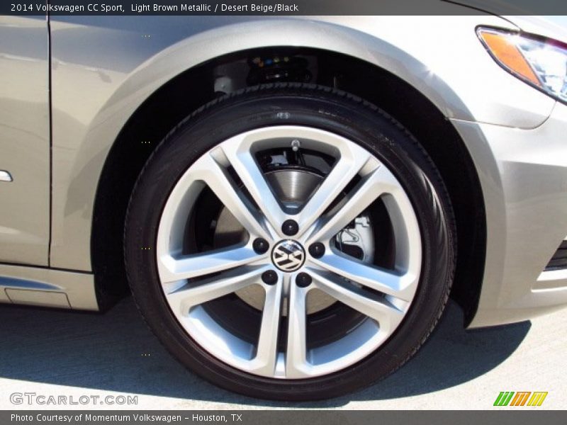 Light Brown Metallic / Desert Beige/Black 2014 Volkswagen CC Sport