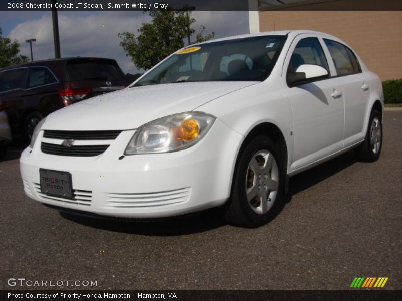 Summit White / Gray 2008 Chevrolet Cobalt LT Sedan