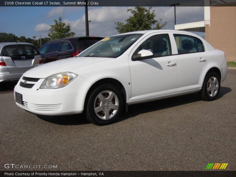 Summit White / Gray 2008 Chevrolet Cobalt LT Sedan