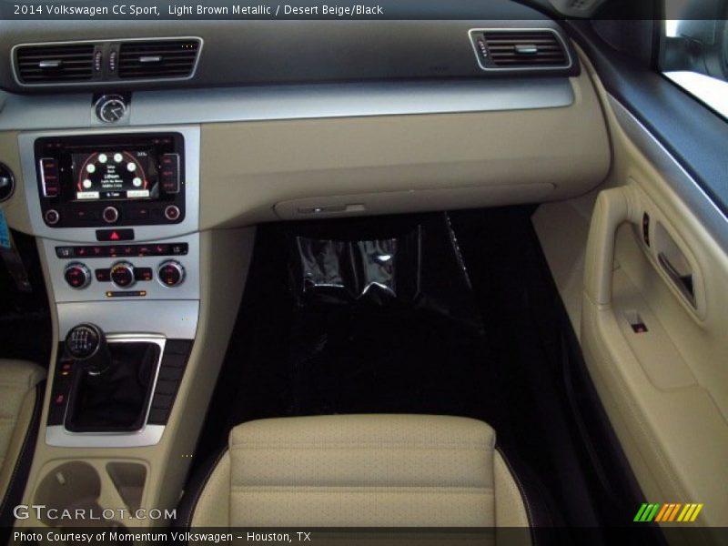 Light Brown Metallic / Desert Beige/Black 2014 Volkswagen CC Sport