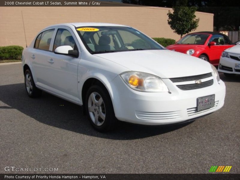 Summit White / Gray 2008 Chevrolet Cobalt LT Sedan