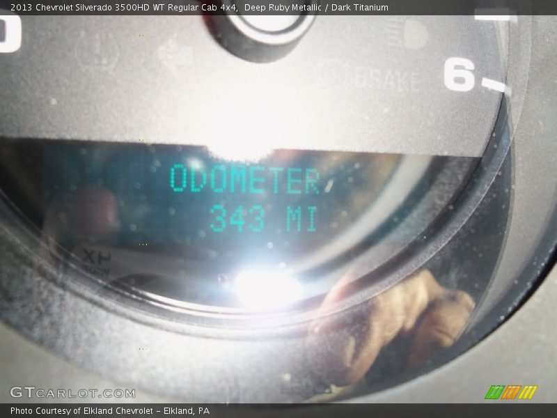 Deep Ruby Metallic / Dark Titanium 2013 Chevrolet Silverado 3500HD WT Regular Cab 4x4