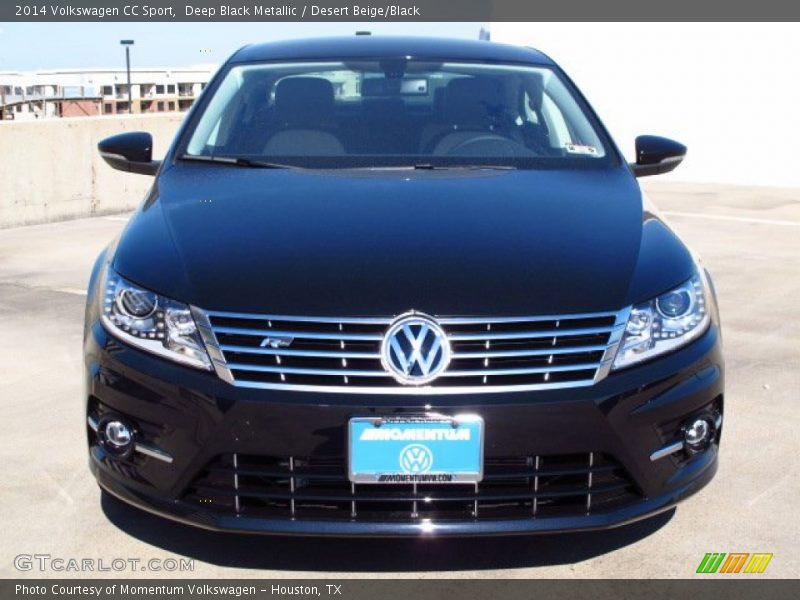 Deep Black Metallic / Desert Beige/Black 2014 Volkswagen CC Sport
