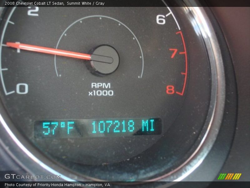 Summit White / Gray 2008 Chevrolet Cobalt LT Sedan