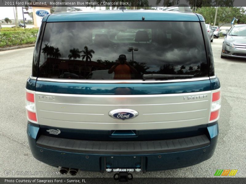 Mediterranean Blue Metallic / Charcoal Black 2011 Ford Flex Limited