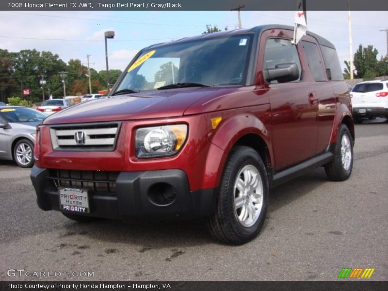 Tango Red Pearl / Gray/Black 2008 Honda Element EX AWD