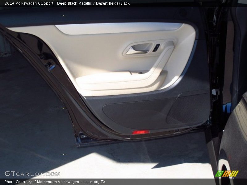 Deep Black Metallic / Desert Beige/Black 2014 Volkswagen CC Sport