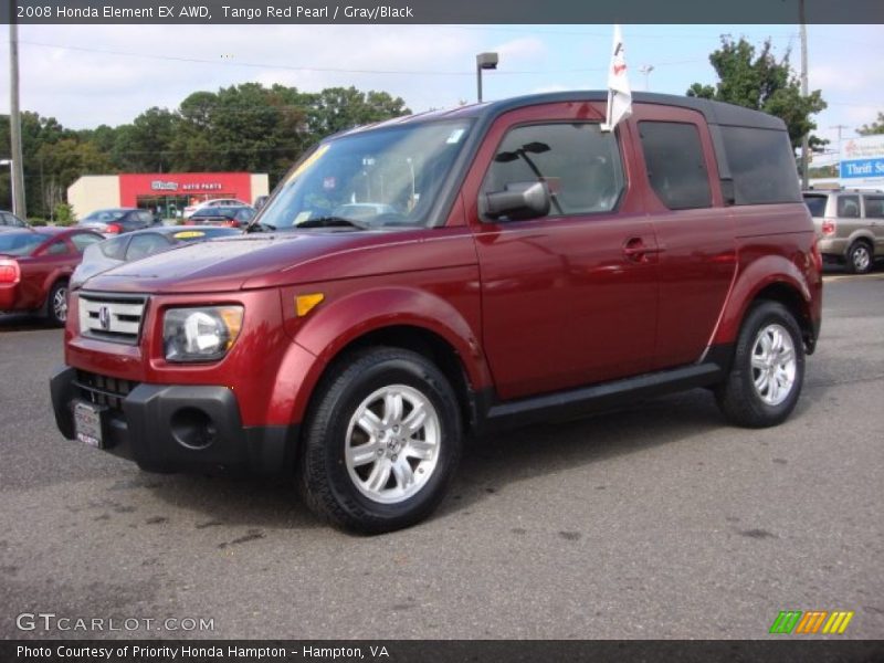 Tango Red Pearl / Gray/Black 2008 Honda Element EX AWD