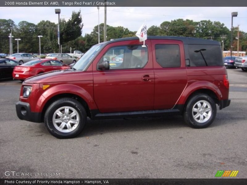 Tango Red Pearl / Gray/Black 2008 Honda Element EX AWD