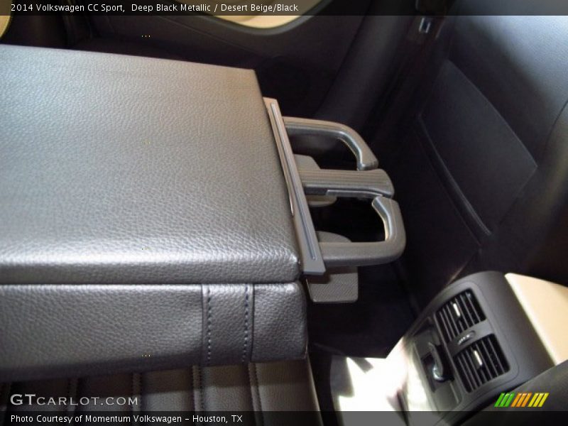 Deep Black Metallic / Desert Beige/Black 2014 Volkswagen CC Sport