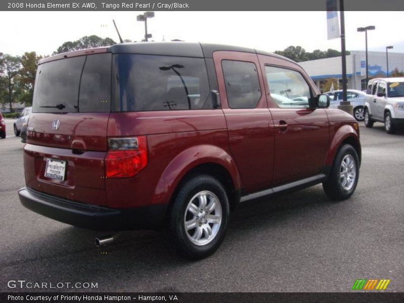 Tango Red Pearl / Gray/Black 2008 Honda Element EX AWD