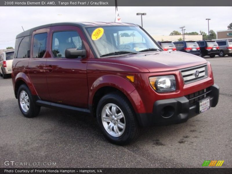 Tango Red Pearl / Gray/Black 2008 Honda Element EX AWD