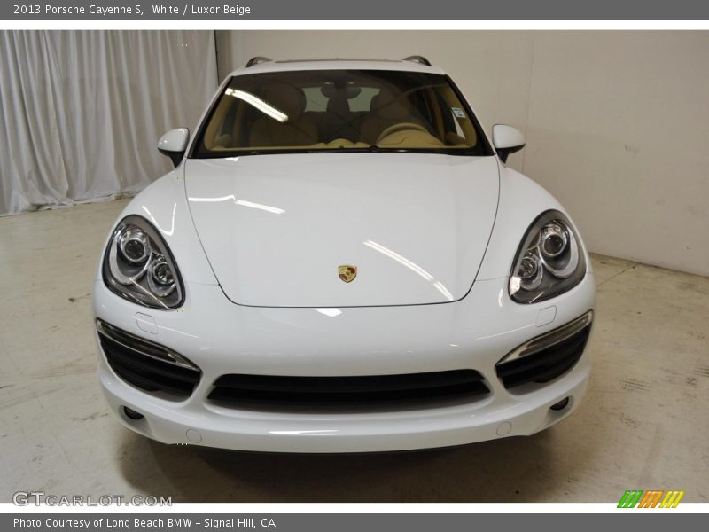 White / Luxor Beige 2013 Porsche Cayenne S
