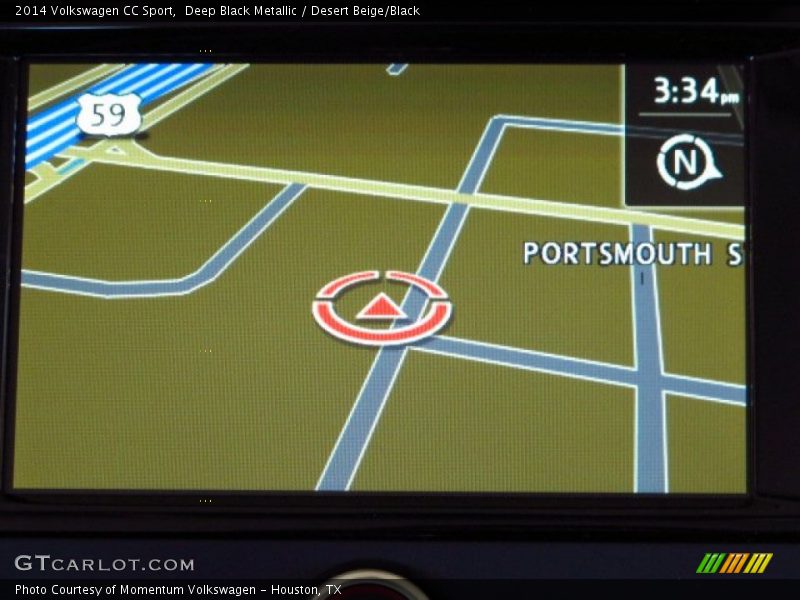 Navigation of 2014 CC Sport