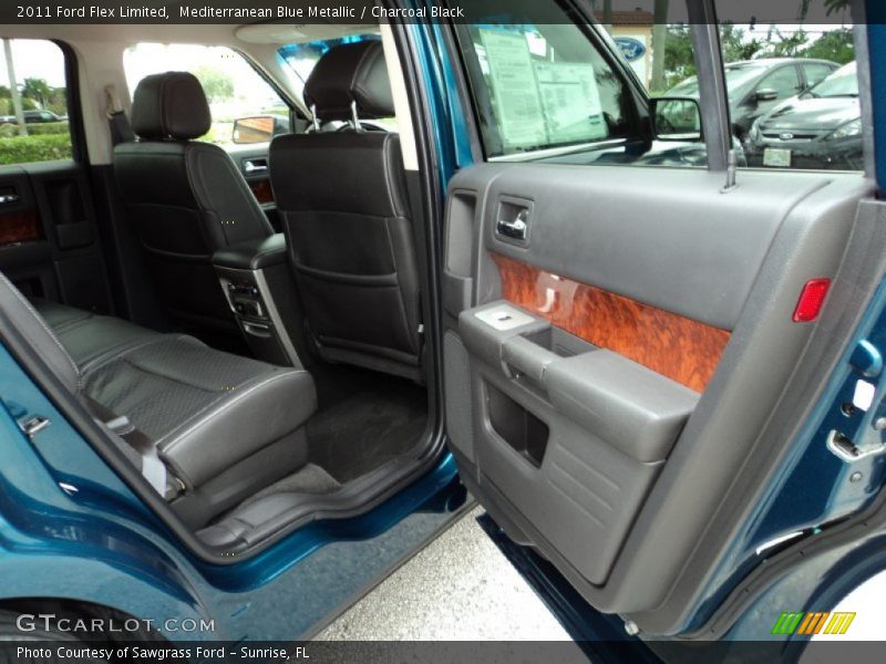 Mediterranean Blue Metallic / Charcoal Black 2011 Ford Flex Limited