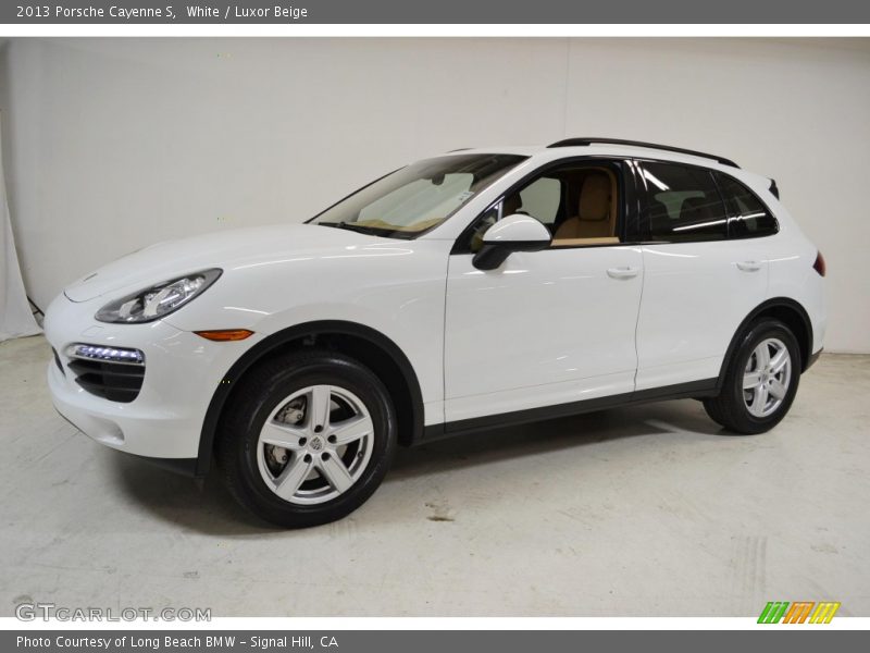 White / Luxor Beige 2013 Porsche Cayenne S