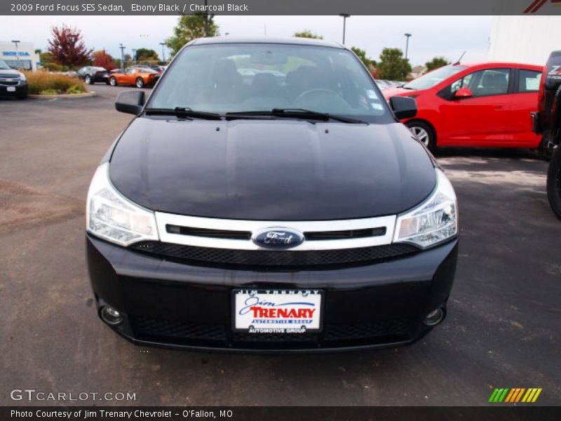 Ebony Black / Charcoal Black 2009 Ford Focus SES Sedan
