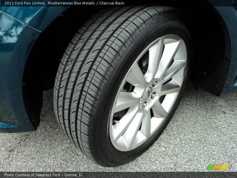 Mediterranean Blue Metallic / Charcoal Black 2011 Ford Flex Limited