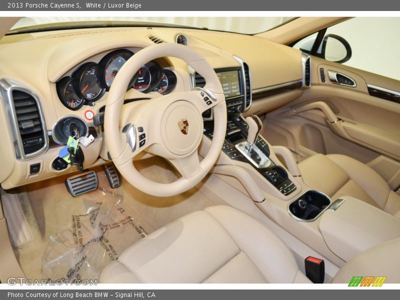 White / Luxor Beige 2013 Porsche Cayenne S
