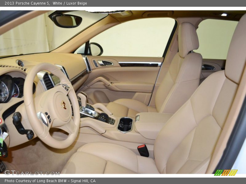White / Luxor Beige 2013 Porsche Cayenne S