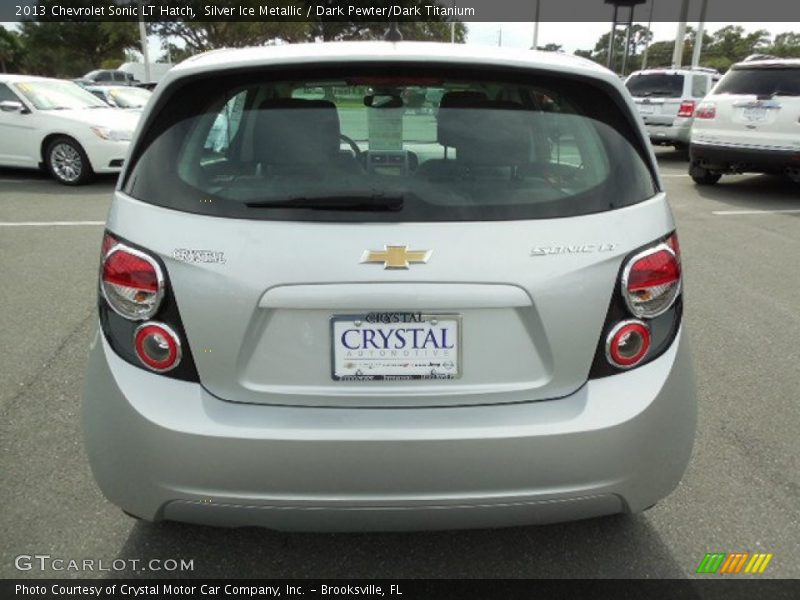 Silver Ice Metallic / Dark Pewter/Dark Titanium 2013 Chevrolet Sonic LT Hatch