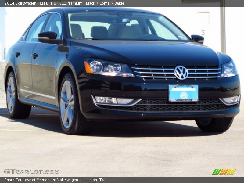 Black / Cornsilk Beige 2014 Volkswagen Passat 1.8T SEL Premium