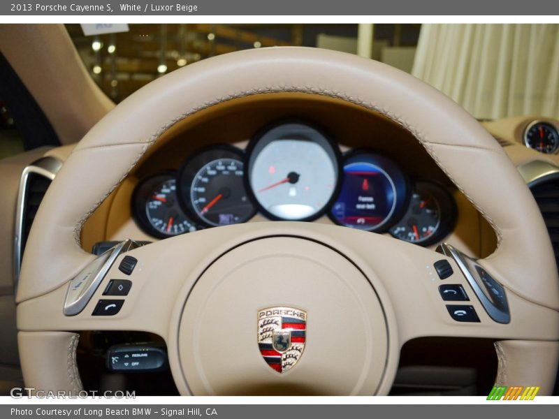 White / Luxor Beige 2013 Porsche Cayenne S
