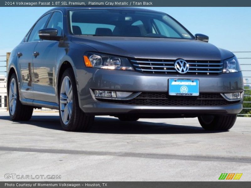 Platinum Gray Metallic / Titan Black 2014 Volkswagen Passat 1.8T SEL Premium
