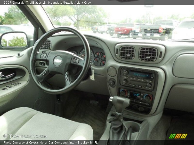 Moondust Metallic / Light Gray 2007 Chevrolet TrailBlazer LS