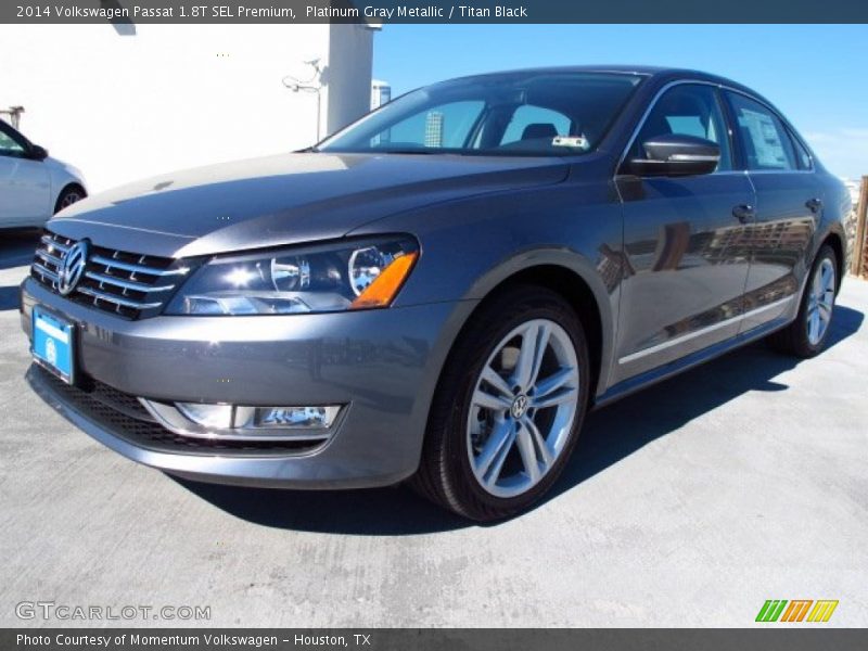 Platinum Gray Metallic / Titan Black 2014 Volkswagen Passat 1.8T SEL Premium