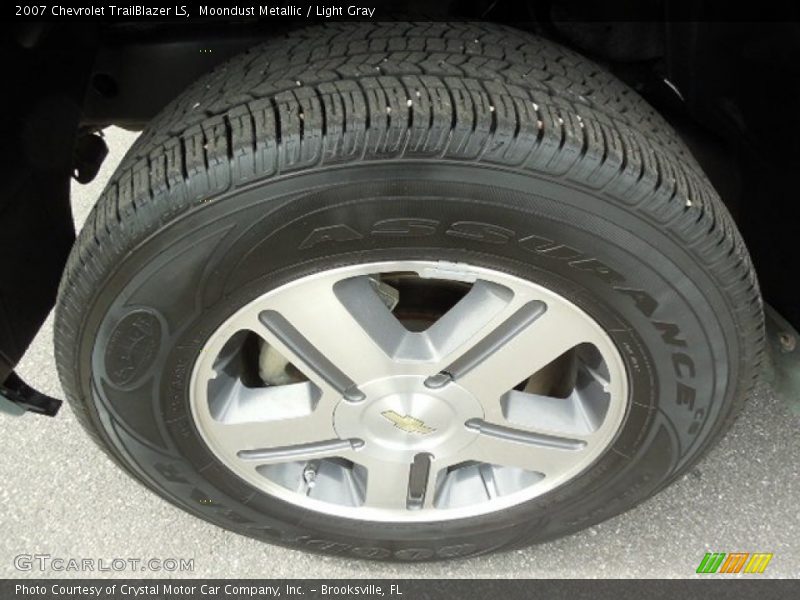 Moondust Metallic / Light Gray 2007 Chevrolet TrailBlazer LS