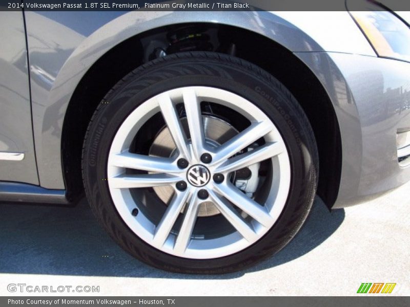 Platinum Gray Metallic / Titan Black 2014 Volkswagen Passat 1.8T SEL Premium