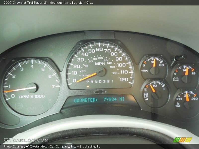 Moondust Metallic / Light Gray 2007 Chevrolet TrailBlazer LS