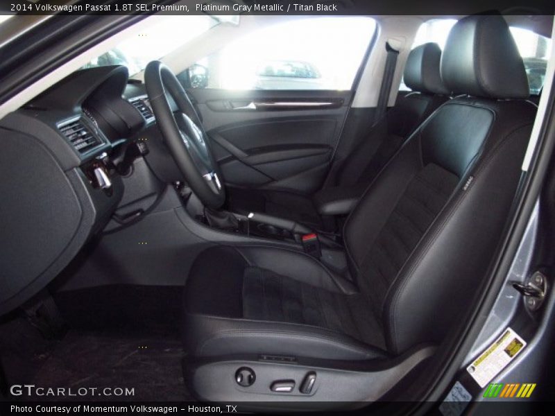 Platinum Gray Metallic / Titan Black 2014 Volkswagen Passat 1.8T SEL Premium
