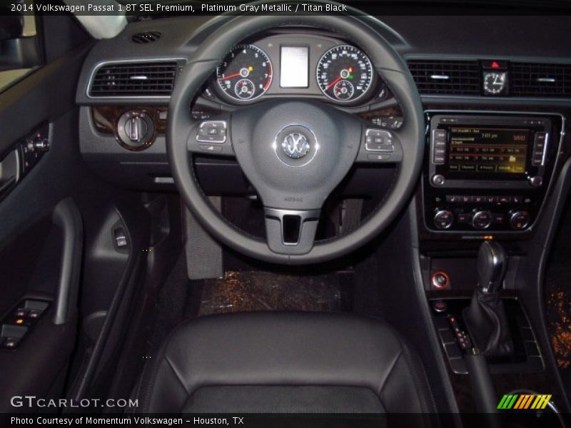 Platinum Gray Metallic / Titan Black 2014 Volkswagen Passat 1.8T SEL Premium