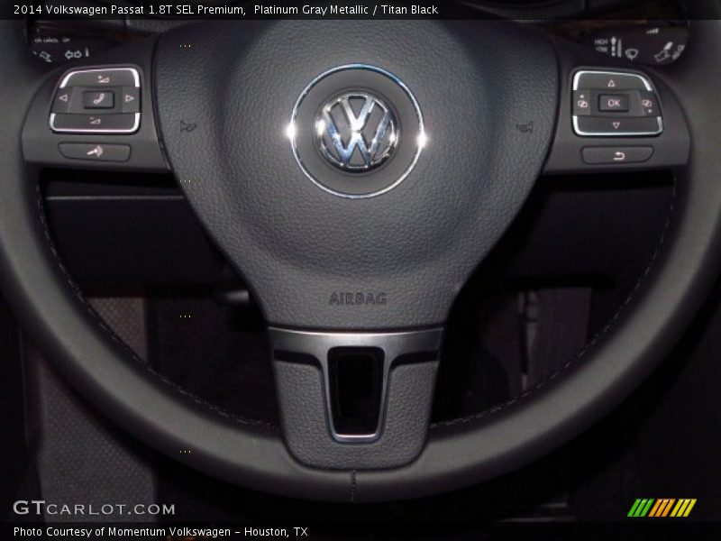 Platinum Gray Metallic / Titan Black 2014 Volkswagen Passat 1.8T SEL Premium